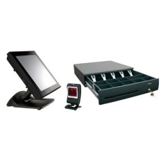 Pachet POS Second Hand POSIFLEX XT-3815, 15 Inch 1024 x 768 LCD TouchScreen, Intel Celeron J1900 2.00GHz, 8GB DDR3, 128GB SSD + Scanner Honeywell 7580