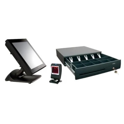 Pachet POS Second Hand POSIFLEX XT-3815, 15 Inch 1024 x 768 LCD TouchScreen, Intel Celeron J1900 2.00GHz, 8GB DDR3, 128GB SSD + Scanner Honeywell 7580 foto
