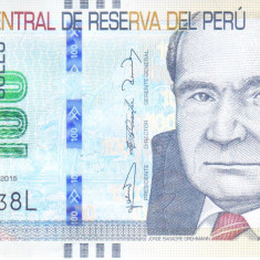Bancnota Peru 100 Soles 2015 - P195 UNC