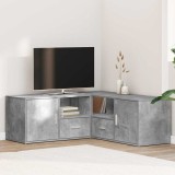vidaXL Dulap de colț, gri beton, 200x40x45 cm, lemn prelucrat 3307831
