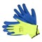 VOREL Manusi de protectie galben/albastru, marimea 10(L)