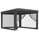 Cumpara ieftin Cort de petrecere cu 4 pereti din plasa, antracit, 3x4 m, HDPE