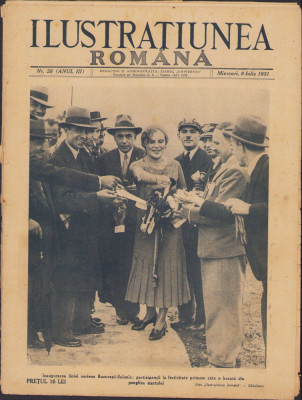 HST Z220 Ilustrațiunea Rom&amp;acirc;nă 28/1931 familia regală rom&amp;acirc;nă foto