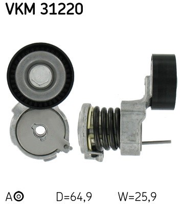SKF VKM 31220 rola intinzator,curea transmisie foto