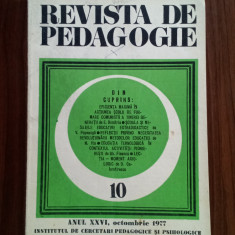 Revista de pedagogie Nr. 10/1977