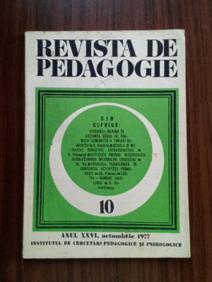 Revista de pedagogie Nr. 10/1977 foto