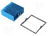 Radiator extrudat, aluminiu, 42.5mm x 42.5mm, albastra, Advanced Thermal Solutions - ATS-X53425P-C1-R0