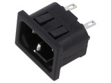Conector Alimentare AC Soclu Tată C14 Poliamidă