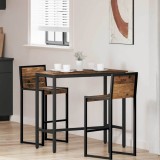 vidaXL masă Lemn vechi 100 x 50 x 90,5 cm Lemn ingineresc și oțel 873736