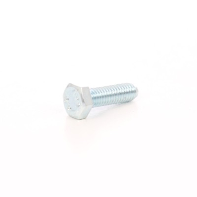 Surub cu cap hexagonal, filetat complet, otel, zincat alb, M6 x 25 mm foto