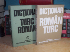 GRECU MITICA - DICTIONAR : ROMAN-TURC + TURC-ROMAN * ( 2 VOL ) , 1977/1979 foto