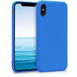 Husa pentru Apple iPhone X/iPhone XS, Silicon, Albastru, 43940.104, Carcasa
