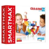 Joc magnetic Smart Max, Click &amp;amp; Roll, Constructii cu bile, 30 piese