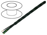 Cablu HELUFLON FEP-6Y 3G1mm2 Negru 100-205&deg;C
