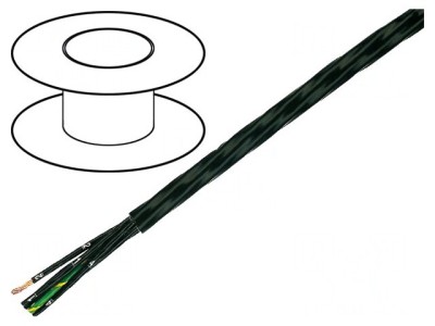 Cablu HELUFLON FEP-6Y 3G1mm2 Negru 100-205&amp;deg;C foto