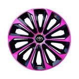 Set 4 capace roti 16 (R16) Extra Strong Pink, Compatibile Cu Toyota, Autohelix MSA
