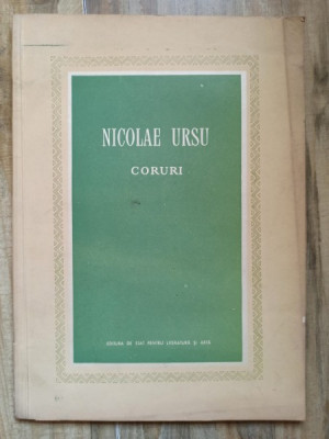 Nicolae Ursu - Coruri foto