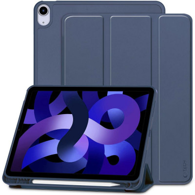 Husa Tech-Protect Sc Pen pentru Apple iPad Air 10.9 4/5/6/2020-2024 Albastru Marin foto