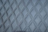 Material piele eco interior auto covorase tavita portbagaj Negru cusatura Neagra, ALM