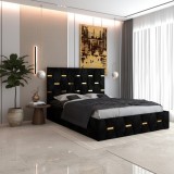 Pat Tapitat Bia Negru Catifea Premium Scrie-ne pentru detalii