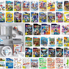 set Wii+HDMI+220 jocuri+2manete+2volane Dance2020, Mario,Wii Sports,Lego,Fifa