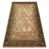 Covor de l&acirc;nă Omega Grenada Cadru, caro, oriental - coniac, 66x100 cm
