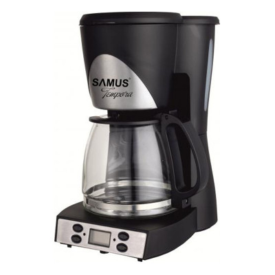 Filtru de cafea Tempora Samus, 12 cesti, 1000 W, Negru foto