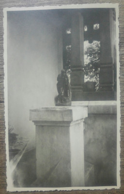 Statuie din bronz// foto tip CP, perioada interbelica foto