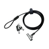 CABLU securitate LOGILINK pt. notebook, slot nano, 2 chei standard, 1.8m, cablu aliaj-zinc, permite pivotant si rotire, &quot;NBS013&quot; (timbru verde 0.18 le
