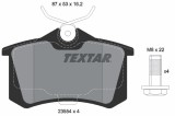TEXTAR 2355406 set placute frana,frana disc