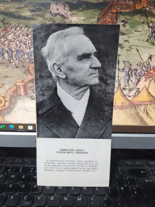 Debreczeni Laszlo pliant, text Balogh Ferenc, expoziție Korunk Galeria, 1978 152