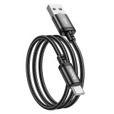 Cumpara ieftin Cablu Incarcare Rapida Hoco X89, USB-A la Type-C, 3A, 1m, Negru , Rezistent Eficient
