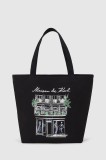 Karl Lagerfeld poșetă cu două fețe culoarea negru, A4W50058
