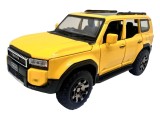 Macheta Toyota Land Cruiser Prado galbena 1/32 sunet lumini deschide usile si capotele