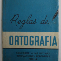 REGLAS DE ORTOGRAFIA de H. MARTINEZ G. , ...LAS ULTIMA INNOVACIONES APROBADAS POR LA REAL ACADEMIA ESPANOLA , 1968