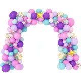 Cumpara ieftin Set Decoratiuni pentru Petrecerea de Ziua de Nastere Balon Arc pentru Fete, Domnisoare, Doamne, Confetti, Nunta, Baby Shower, cu Instrumente Unicorn U