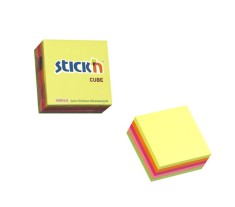 Cub Notes Autoadeziv 51 X 51 Mm, 250 File, Stick&amp;quot;n - 5 Culori Neon foto
