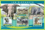 Mali 2022: Elefanti - Set Complet Colita + Bloc, Timbre Straine Africa, Colectie Filatelie, Animale, Editie Limitata
