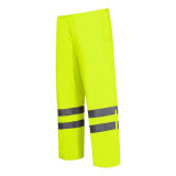 Pantaloni reflectorizanti impermeabili, utilizabili in ploaie, 2 buzunare, marime 2XL, Verde