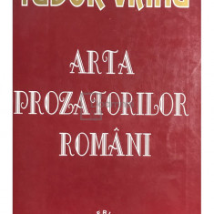 Tudor Vianu - Arta prozatorilor români (editia 1999)