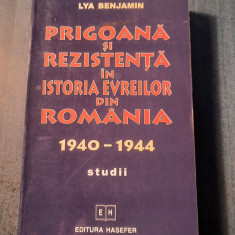 Prigoana si rezistenta in istoria evreilor din Romania 1940 1944 Lya Benjamin