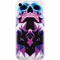 Husa silicon pentru Apple Iphone 8, Abstract Framed Skull foto