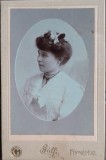 1907 Foto CDV atelier Galfy Gyorgy ABRUD / portret Iudita SUCIU / adnotata verso