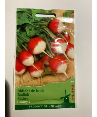 Seminte Ridichi De Luna Alb - Rosu Gaudry 10 g. foto