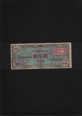 Japonia 20 yen 1945 Ocupa?ia Militara Aliata seria28910344 foto