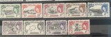 PC101 - ST HELENA 1953 Elisabeta Motive locale, MH, incomplet, 9v, Nestampilat