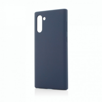 Husa Vetter pentru Samsung Galaxy Note 10, Clip-On Soft Touch Silk Series, Dark Albastru foto
