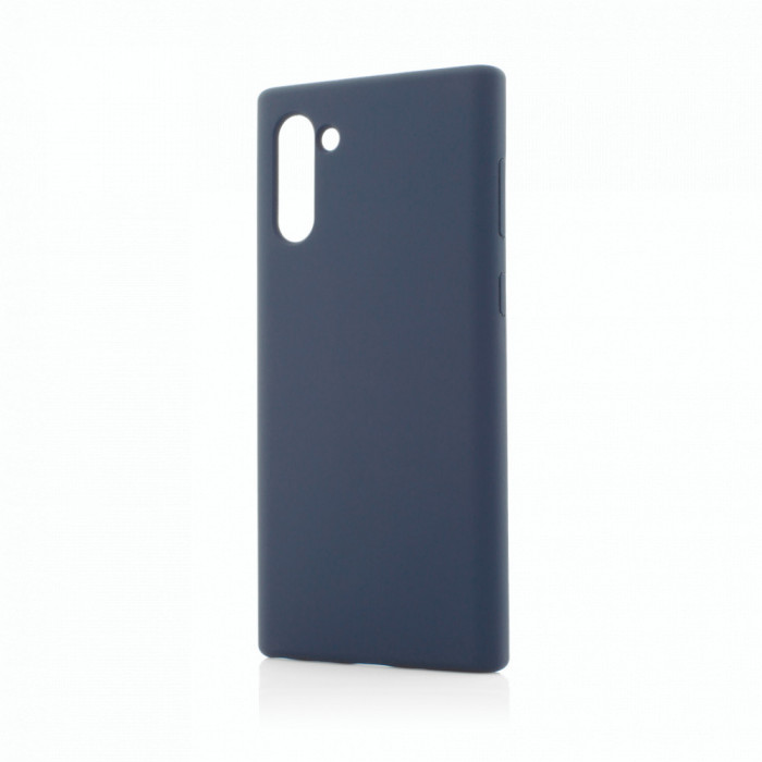 Husa Vetter pentru Samsung Galaxy Note 10, Clip-On Soft Touch Silk Series, Dark Albastru