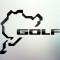 Sticker auto geam Golf