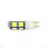 Led bec T10 1F+8Lx5050 alb rece